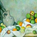 Rideau, Cruchon et Compotier by Paul Cezanne
